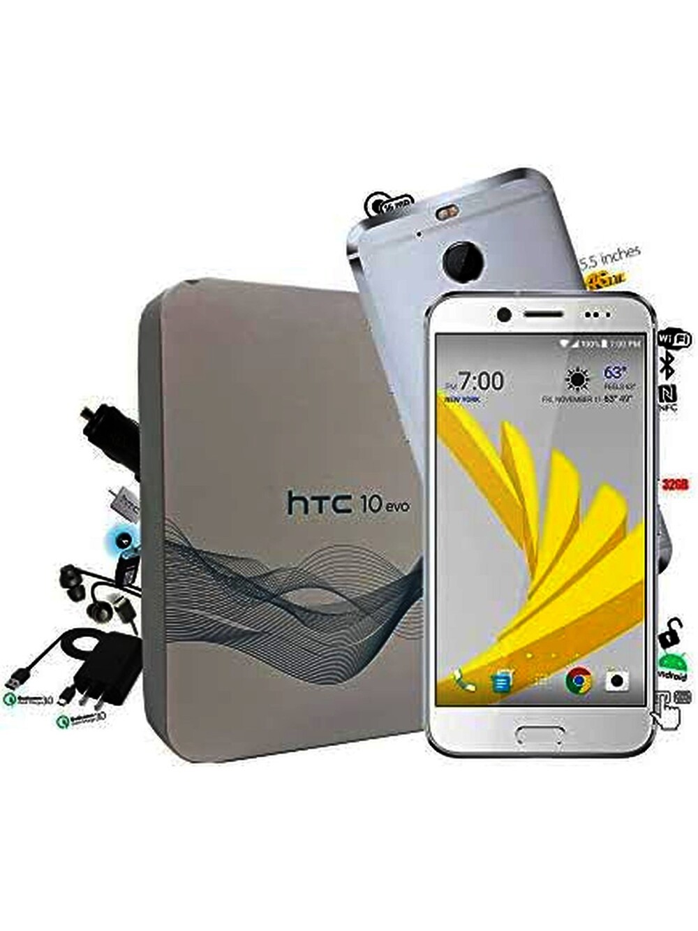 HTC 10 EVO Unlocked 32GB Gunmetal Gray